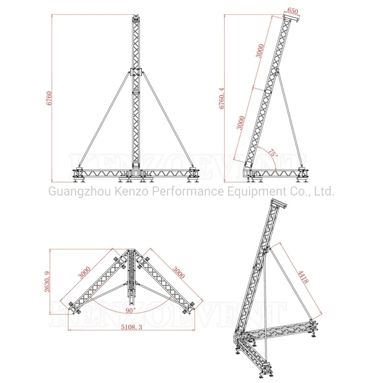 Aluminum Line Array Speaker Stand PA System for Sale