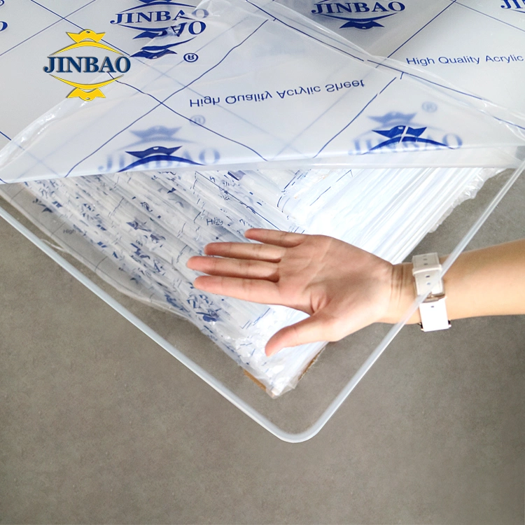 Jinbao Opaque Perspex 2FT X 2FT Acrylic Sheet Clear Acrylico Writing Boards with Feet Translucent PMMA Wall Panel