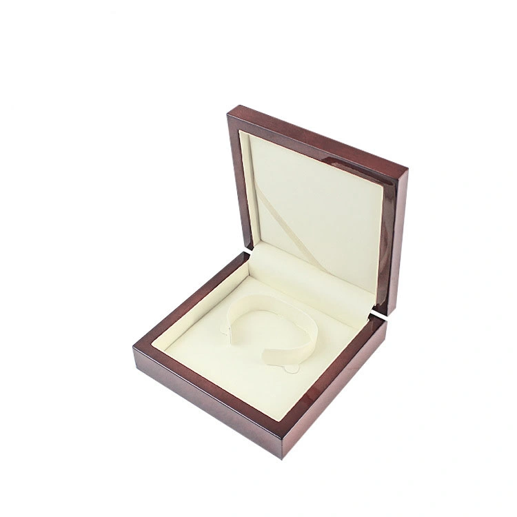 Wooden High-End Piano Lacquer Locket Bracelet Necklace Ring Direct Manufacture Packing Gift Jewelry Box