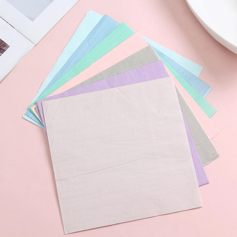 Plain Color Multi-Function 2ply Paper Guest Napkin