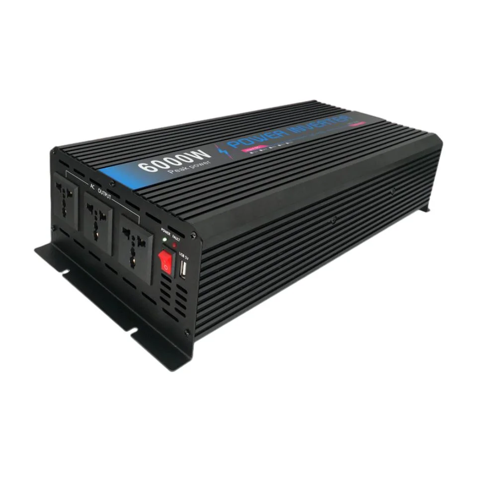 Portable 6kw 24V DC to AC 110V Modified Sine Wave Inverter 6000W