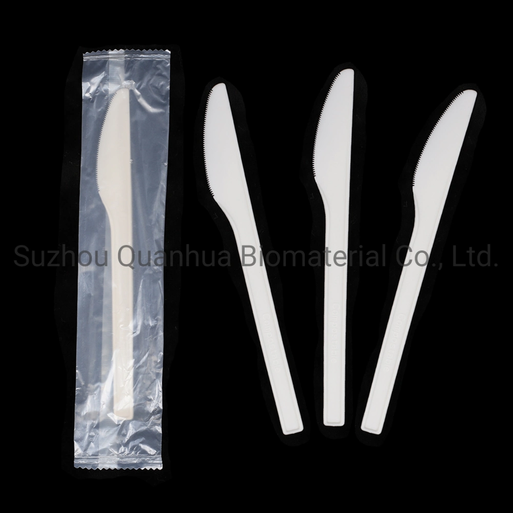 High quality/High cost performance Heavy-Duty Individual Wrapper Disposable Biodegradable Knife