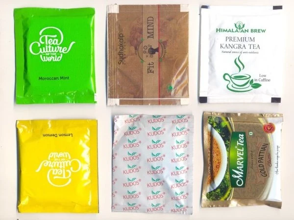 Máquina de embalaje automático de bolsas de té con bolsa interior y exterior Para té Verde Orgánico