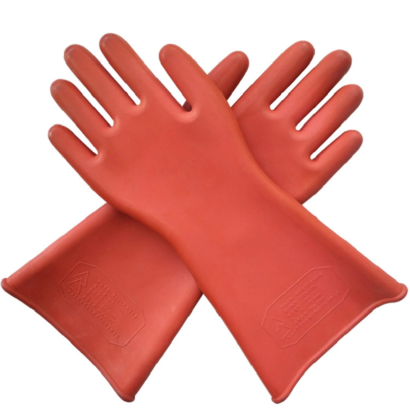 En60903 isolierte Hand Gummi Strom-feste Handschuhe für elektrische Arbeiten