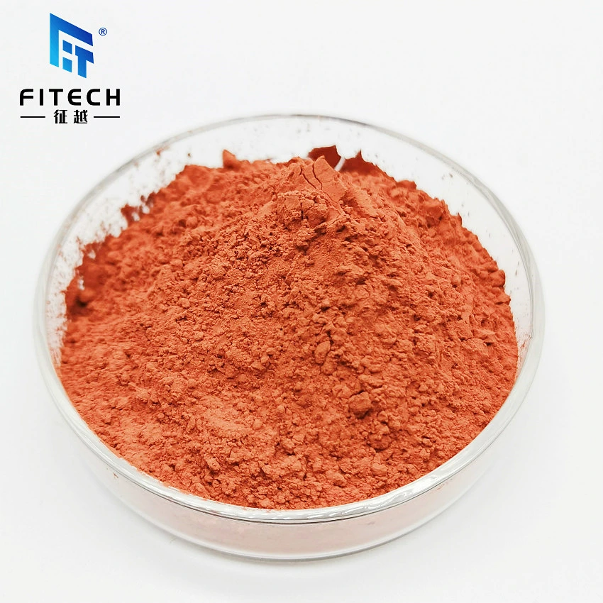 Fabriqué en Chine couleur brun rouge 99,8%Min Cu de poudre de métal utilisé pour la métallurgie