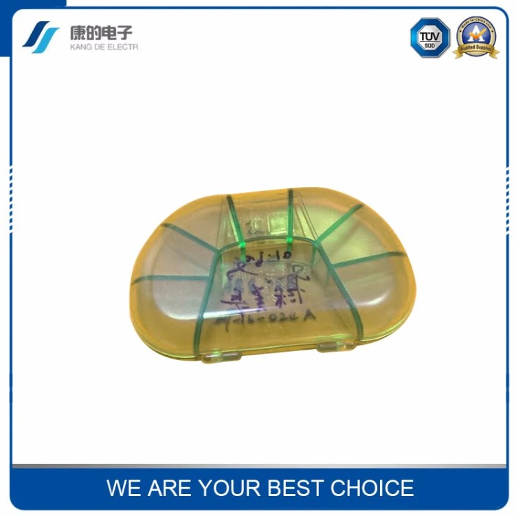 Factory Custom Wholesale Portable Green Plastic Weekly Pills Box