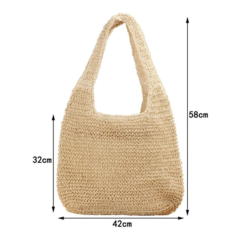 Wholesale/Supplier Latest Design Ladies Handbag Fashion Straw Messenger Bags Rattan Tote Bag