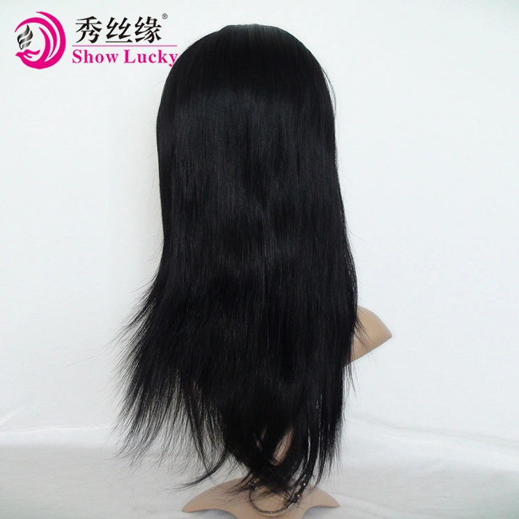 Big Discount High Density 180% 200% 220% Full Lace Front Wig Unprocessed Remy Indian Human Hair Silk Straight