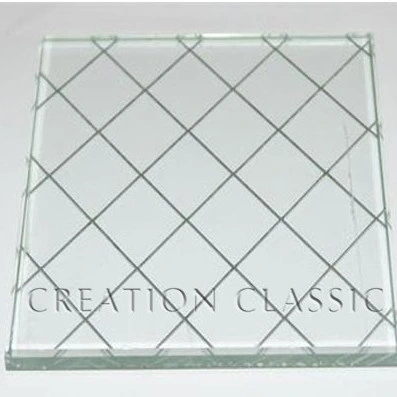 4mm-10mm Colored Designs Wired Glass for Decorative Building