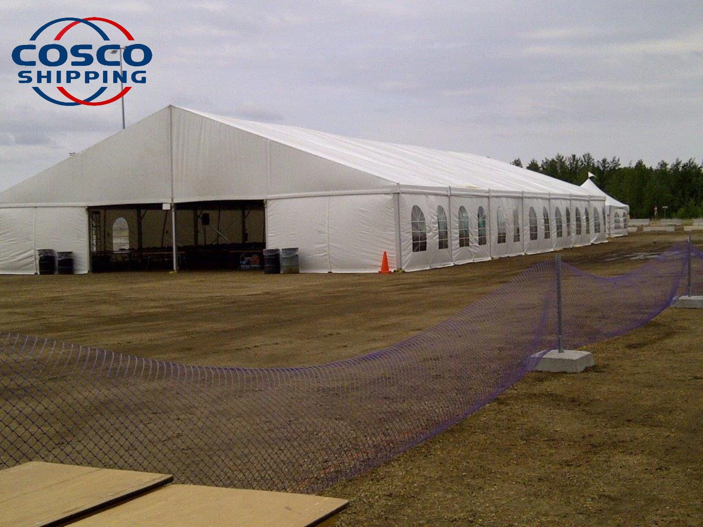 Cosco Industrial Storage tapa impermeable PVC Marquee Clear Span Warehouse Tienda