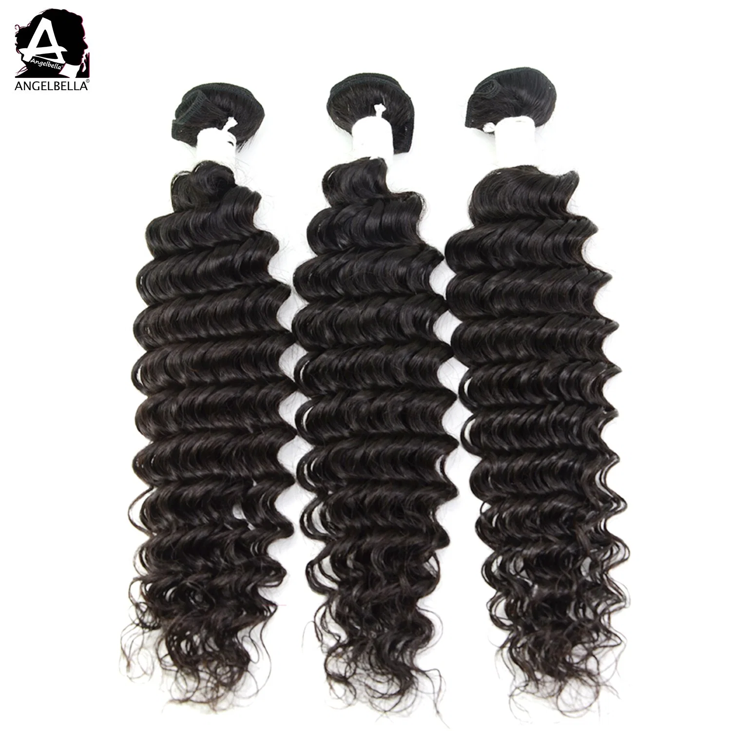 Angelbella Wholesale/Supplier 100% Peruvian Human Hair Deep Wave Hair Weaving Weft