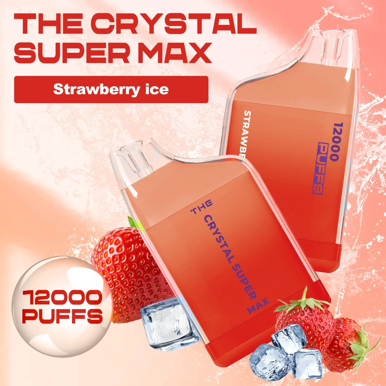 The Crystal Super Max 12000 Puff Tpd with Code Original Design Rechargeable Disposable/Chargeable Vape