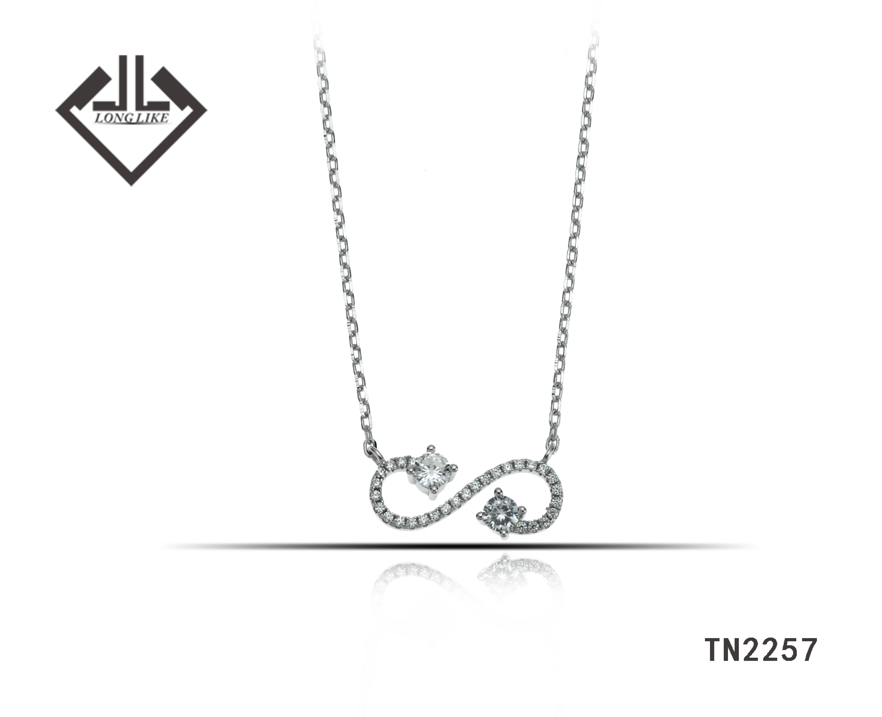 Joyas Plata Sterling Silver Jewelry Fashion Infinity Necklace