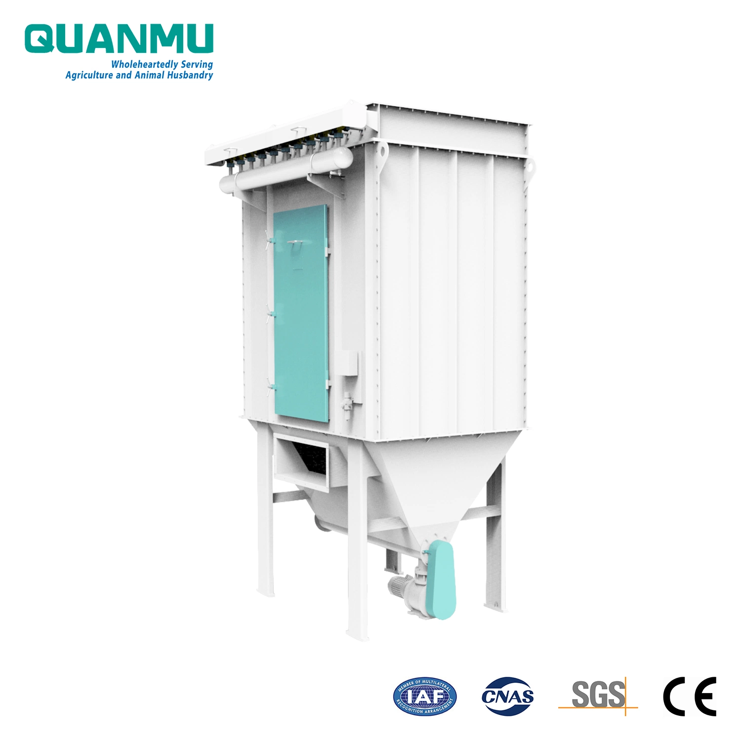 Square High Pressure Jet Round Bag Industrial Air Dust Remover for Animal Feed Production Line Centralized Dedusting Machine