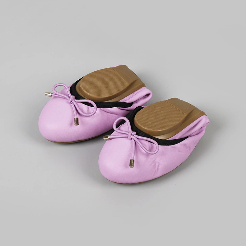 Comfort Soft Leisure Pink Ballet Flat Ladies Leather Colorful Women Shoes