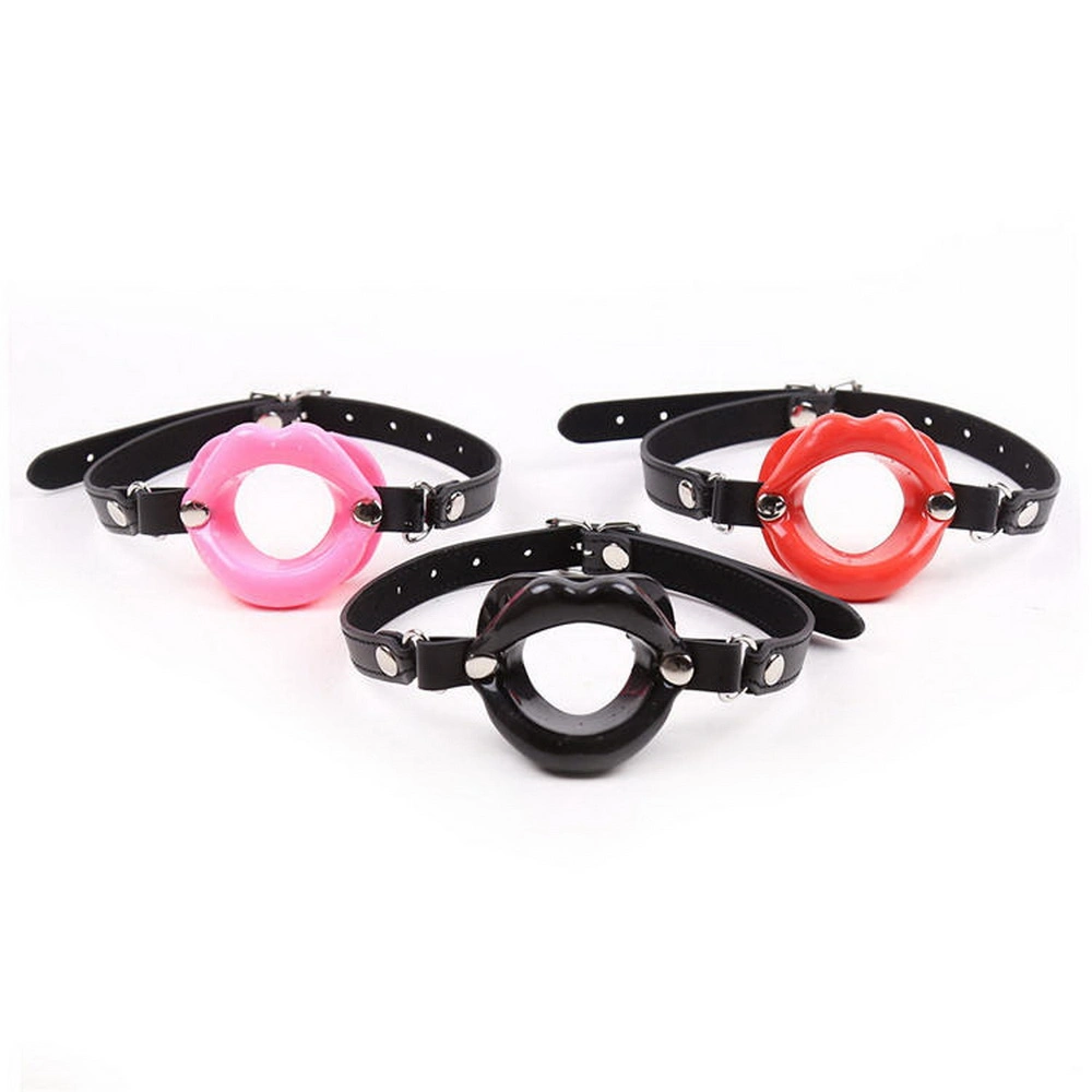 Mogloves cuir servitude Gag Fetish DDSM bague à lèvres fournitures d'amulette Jouets Flirt pour couples