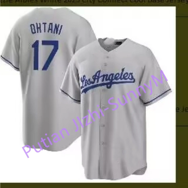Großhandel/Lieferant Dropshipping Männer Los Angeles Dodgers Shohei Ohtani White Home Replica Player Trikot Authentic Limited Player Trikot