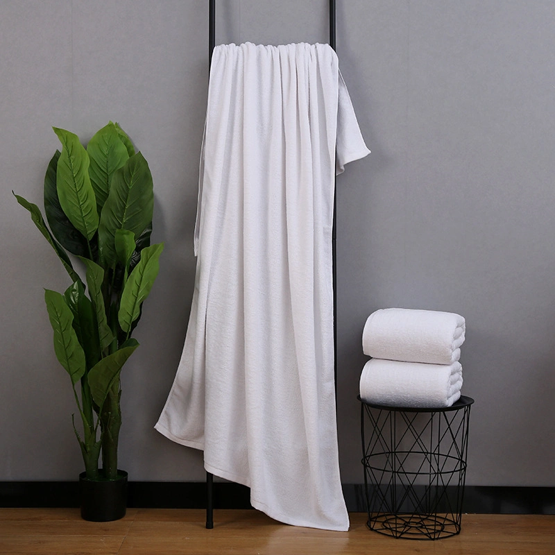 100% Cotton Hotel Bath Towel Bathroom Quality Luxury White Hand Towel 600g