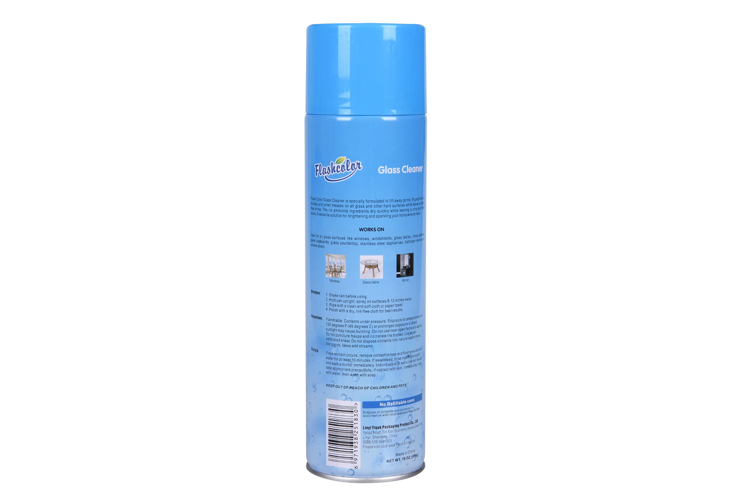 Household Window Glass Cleaner Automatic Spray Aerosol