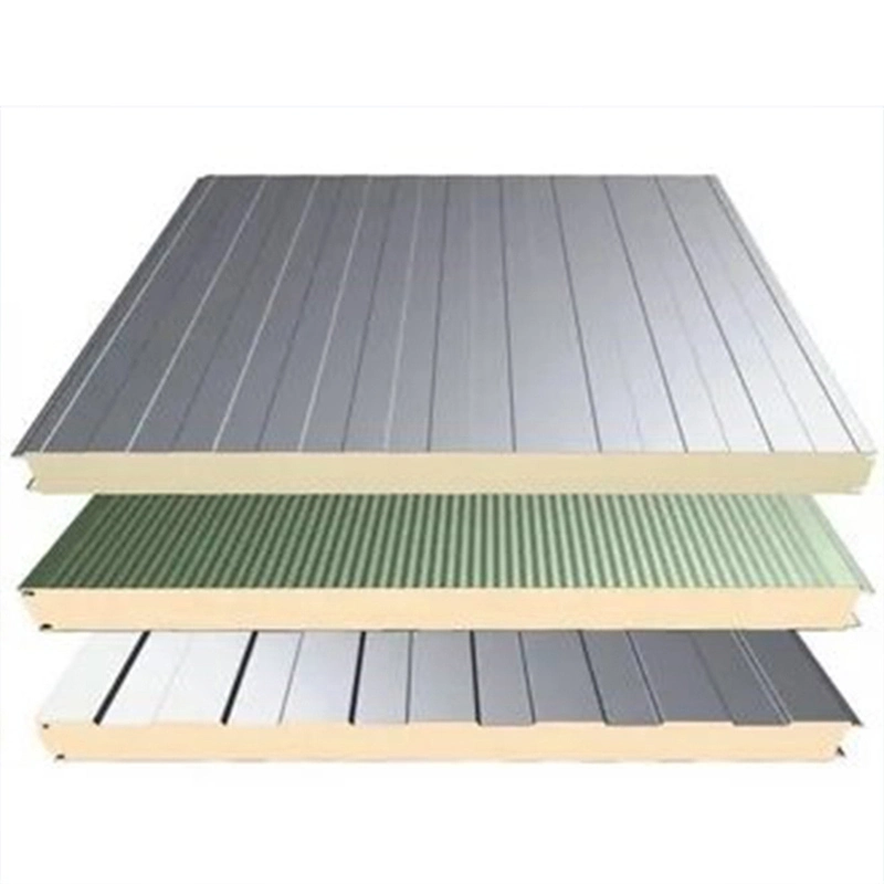 High quality/High cost performance  Fireproof Stable Steel Structure Roof Rock Wool Sandwich Panel Prefabricated Building