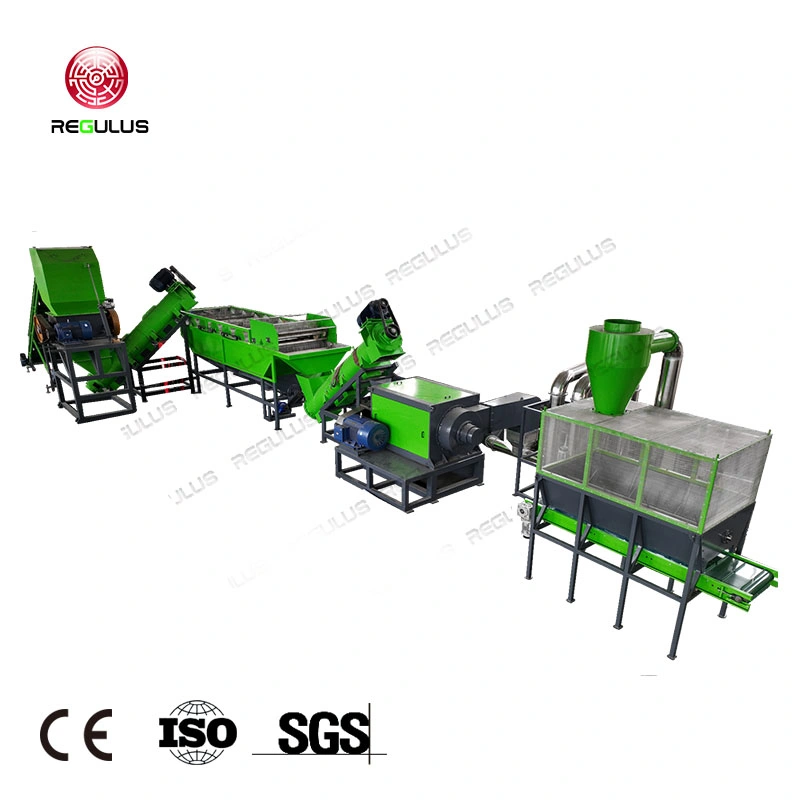 PE PP Agricultural Film Crushing Washing Dewatering Drying Recycling Machine Line