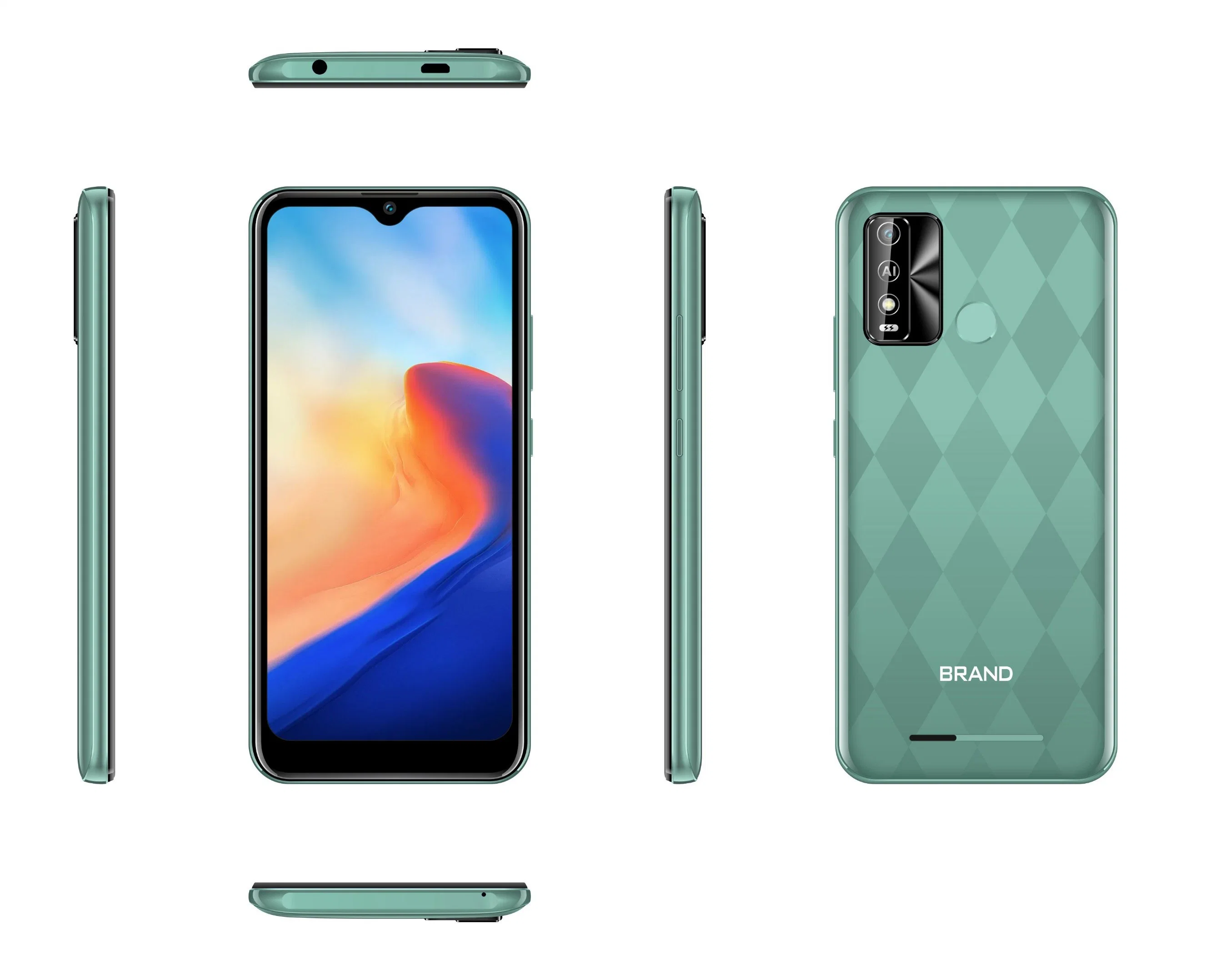 Smartphone Octa Core avec écran de 6.1 pouces et batterie Golden 3 000 mAh Téléphones cellulaires couleur