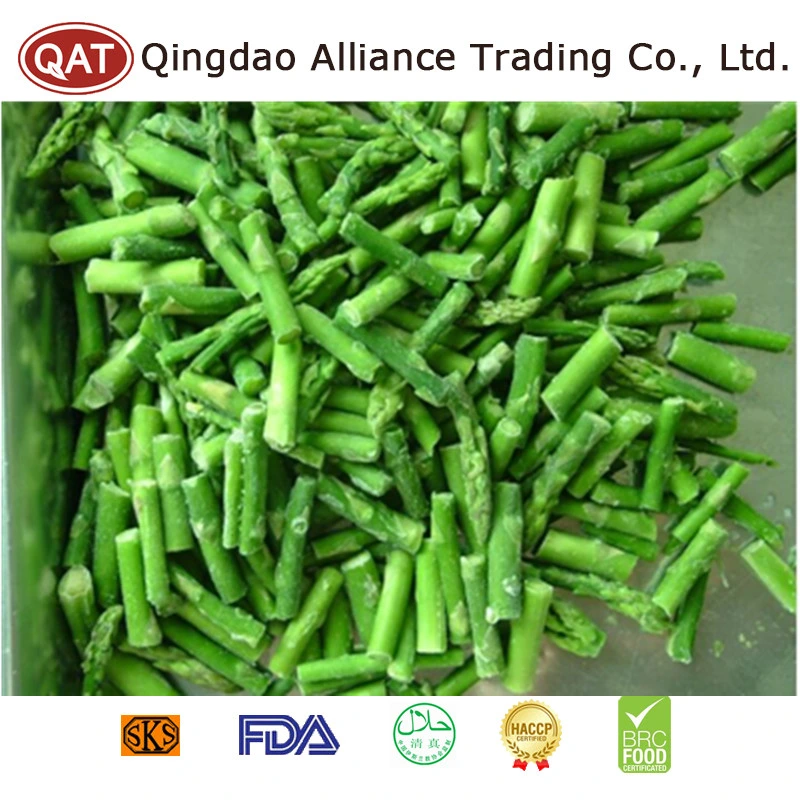 Good Price IQF Cut Asparagus Frozen Whole Green Asparagus with Brc ISO Certificates