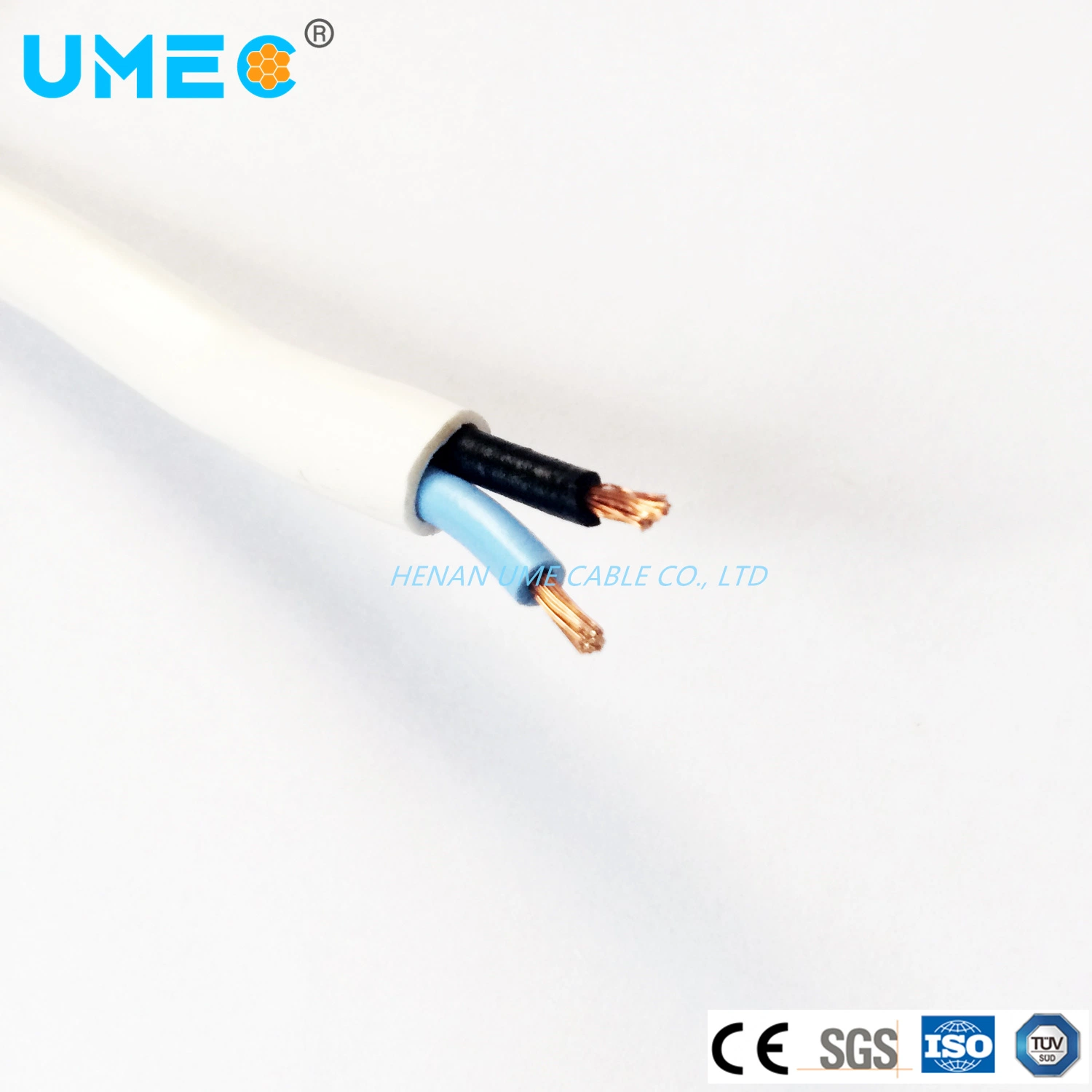 IEC60227 Flat Twin and Earth 2.5X2c+E Cu/PVC/PVC Electrical Wire Communication Equipment BVVB/Blvvb TPS