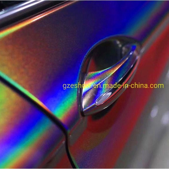 Película de vinil auto-embrulho integral com holograma Rainbow Neo Chrome