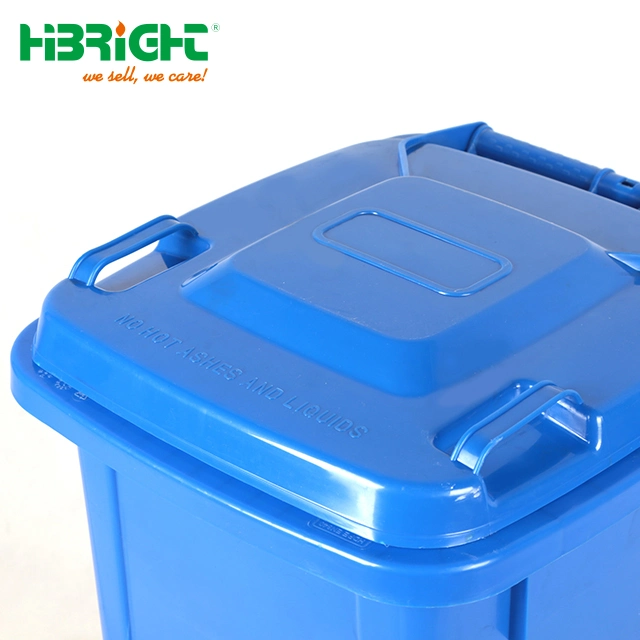 Park Usage Mobile PE Plastic with Lid Garbage Container