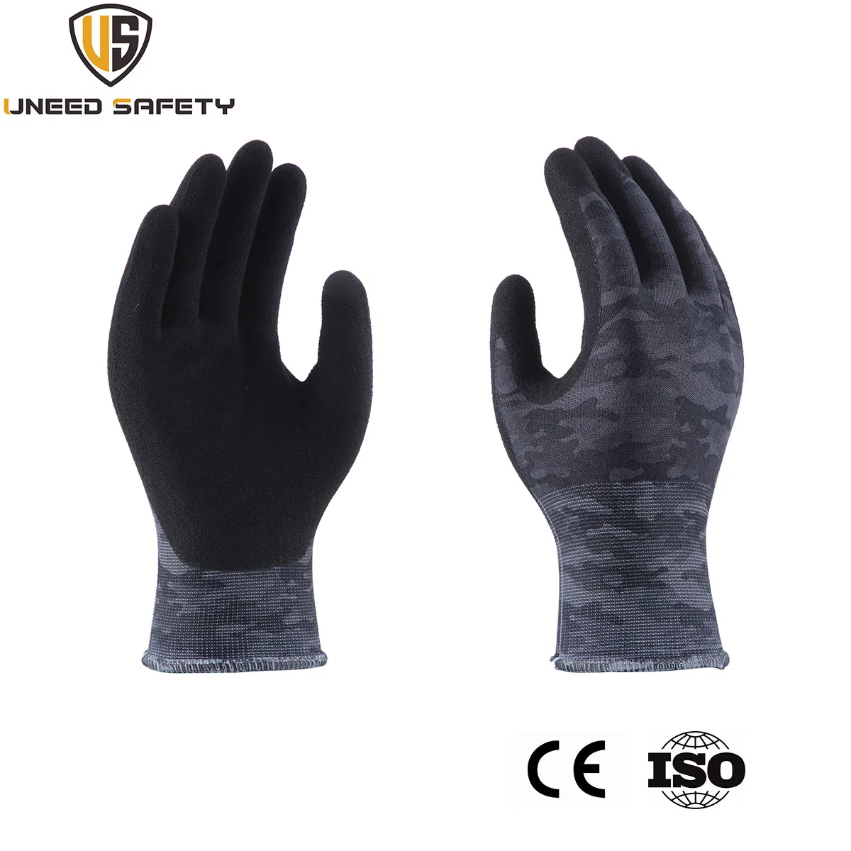 Laminated Rubber Coated Labor Protective Industrial Working Safety Gloves