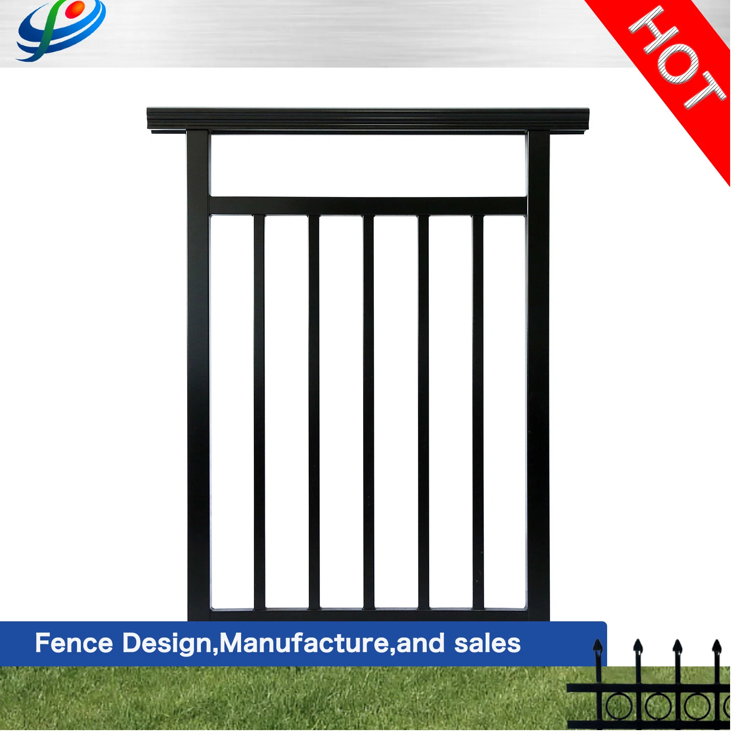 Pengxiang Aluminum Outdoor Balcony Stair Railing Apartment Ornamental Fence