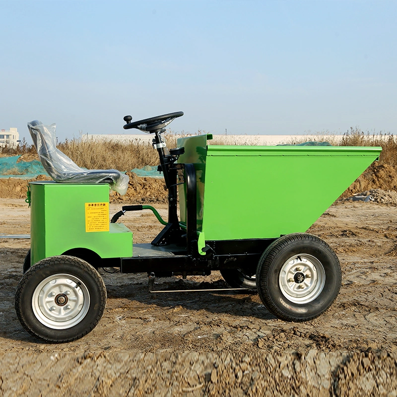 CE Mini Dump Truck for Sale Wheeled Electric Dump Truck Wholesale/Supplier 4 Wheel Drive Hydraulic Mini Dump Truck Fruit Transporter All Terrain Vehicle ISO Certified