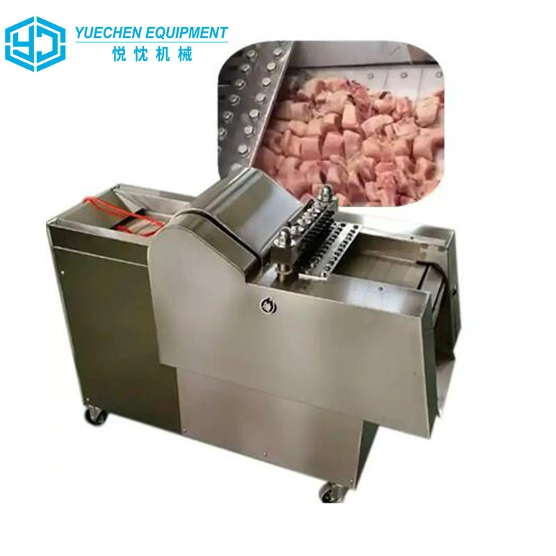 Automatic Electric Meat Cube Cutter Fish Dicer Cube Cut Goat Pork Meat Cutting Machine Chicken Beef Slicer