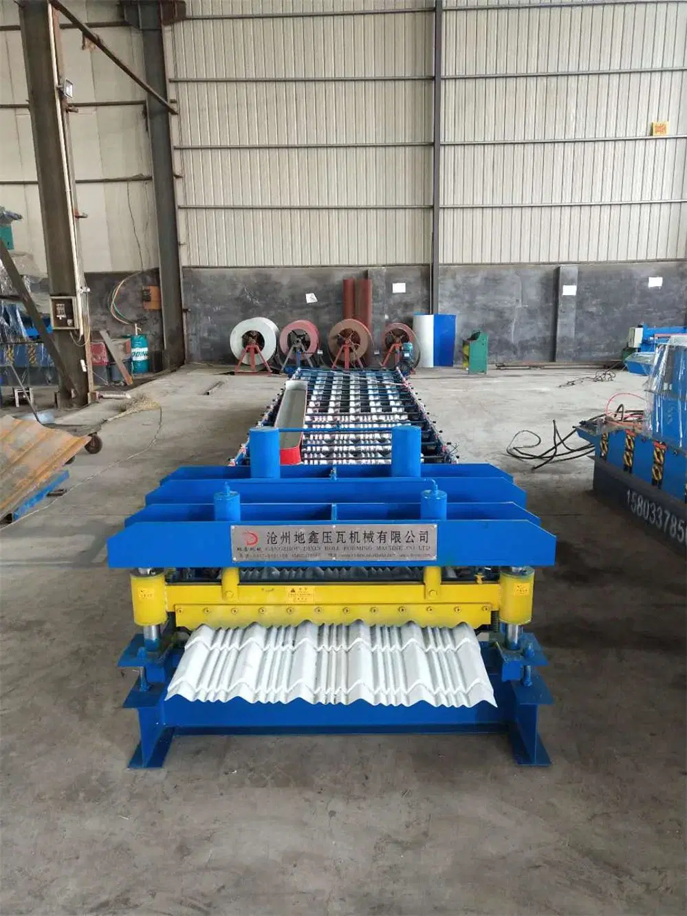 Steel Profile Single Tile Rolling Forming Machine/Single Layer Tiles Sheet Making Line