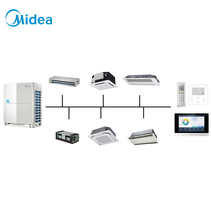 Midea 12 22 32HP Commercial Vrf Inverter Vrv Air Conditioner System