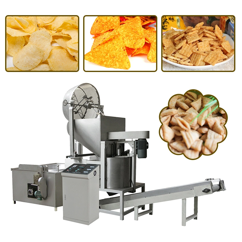 Acero inoxidable máquina freidora automática de Bacth Equipo Tapioca / patatas Chips Venta de maquinaria para freír por lotes