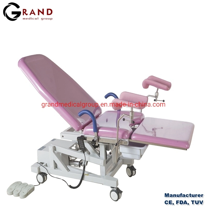 Multifunction Adjustable Stainless Steel Medical Obstetric Bed Electric Gynecology Operation Delivery Table Manufacturers Surgical Instrument