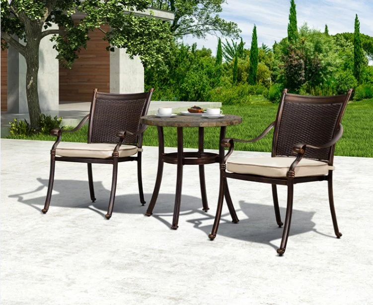 High quality/High cost performance  Custom Leisure Home Modern Rattan Patio Bistro Outdoor Garden Dining Furniture