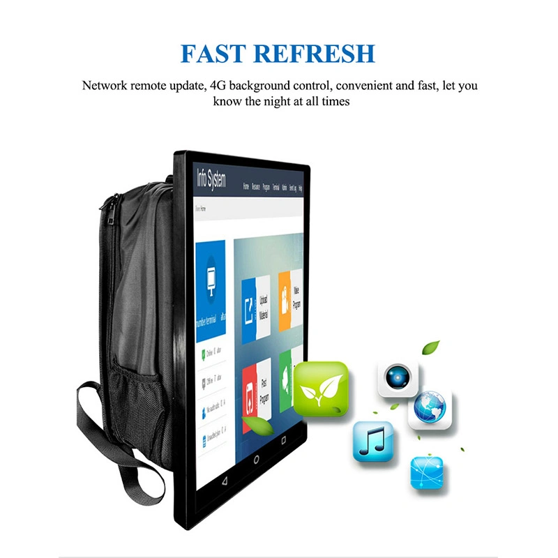 Großhandel Werbung Display Monitor Portable Digital Signage LCD Rucksack