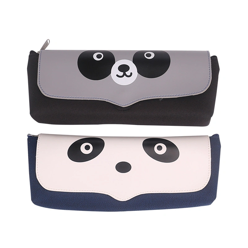 Panda Cute Papeterie cas crayon en cuir