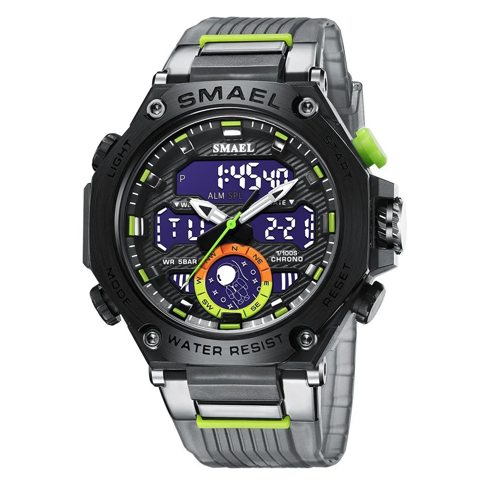 Green 2022 New Alloy Watch Men's Casual Outdoor Electronic Multifunctional Gift Watches Astronaut