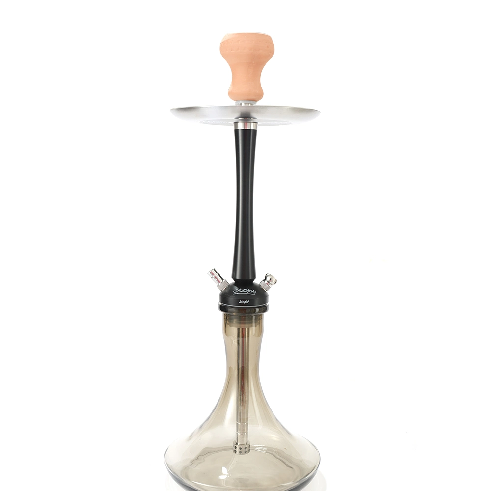 Wholesale High Quality Hookah in Full Set Aluminum Modern Glass Shisha Hookah