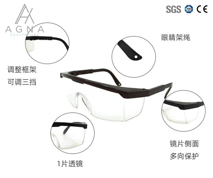 Manufacturer in China Blinds Anti-Fog Anti-Epidemic Anti-Droplet Goggles Eye Mask Spot Isolation Eye Mask Protective Eye Mask FDA/CE