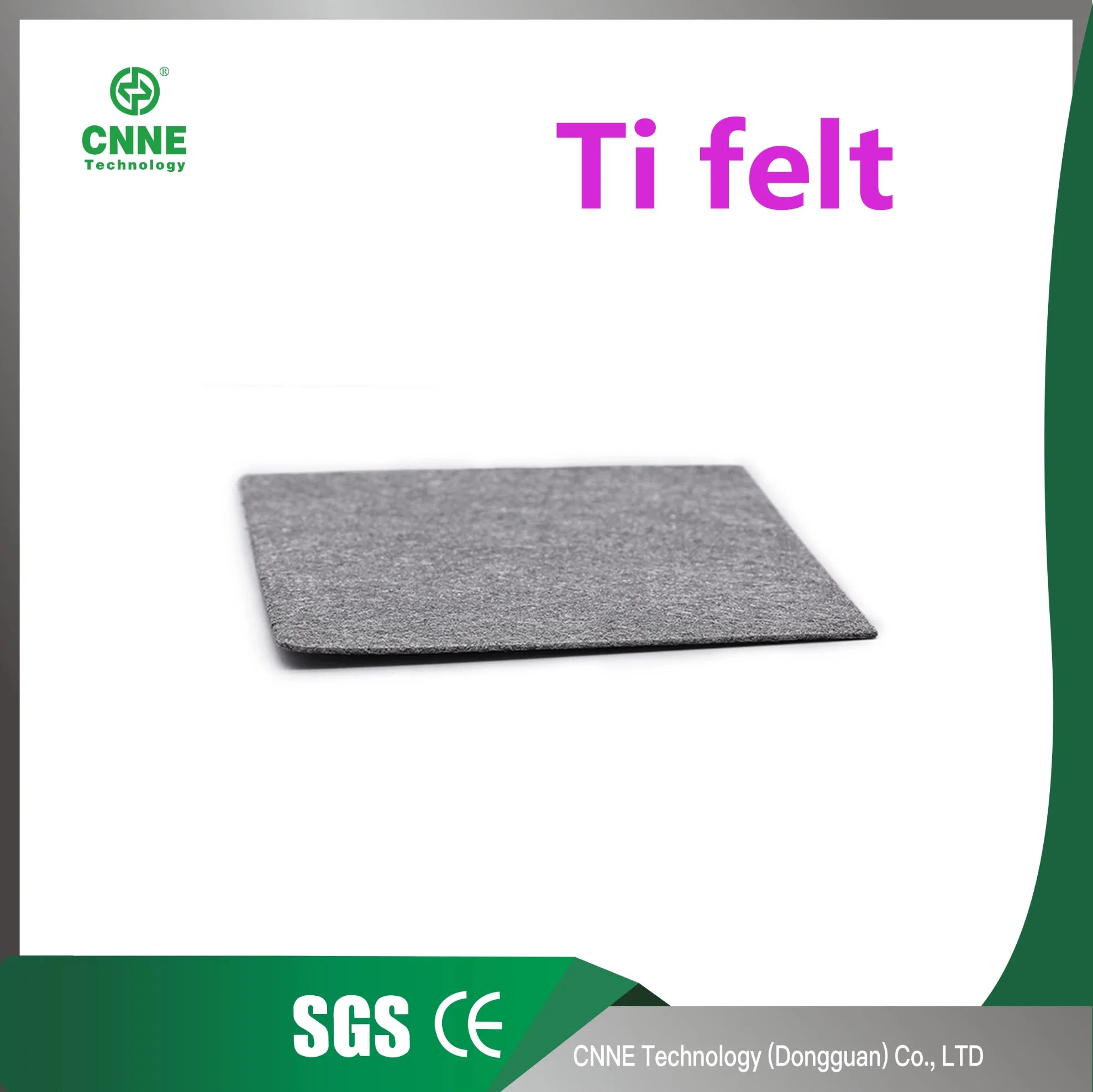 سعر الجملة في المصنع أداء مستقر حرارة جيدة تبديد التيتانيوم النقي شعر من ألياف تيتانيوم Gr1