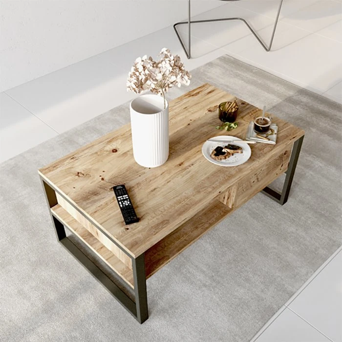 Cheap Modern Customization Living Room Table Furniture Center Table Set Wooden TV Stand Melamine MDF Tea Table Coffee Table