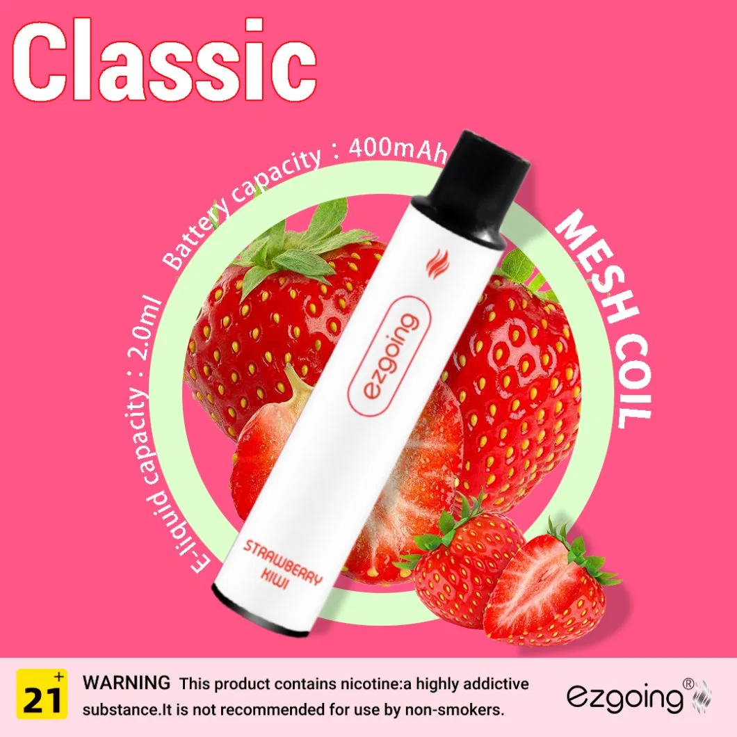 Ezgoing Hot Vender 600 Puffs VAPE desechable E-Cigarette Reino Unido