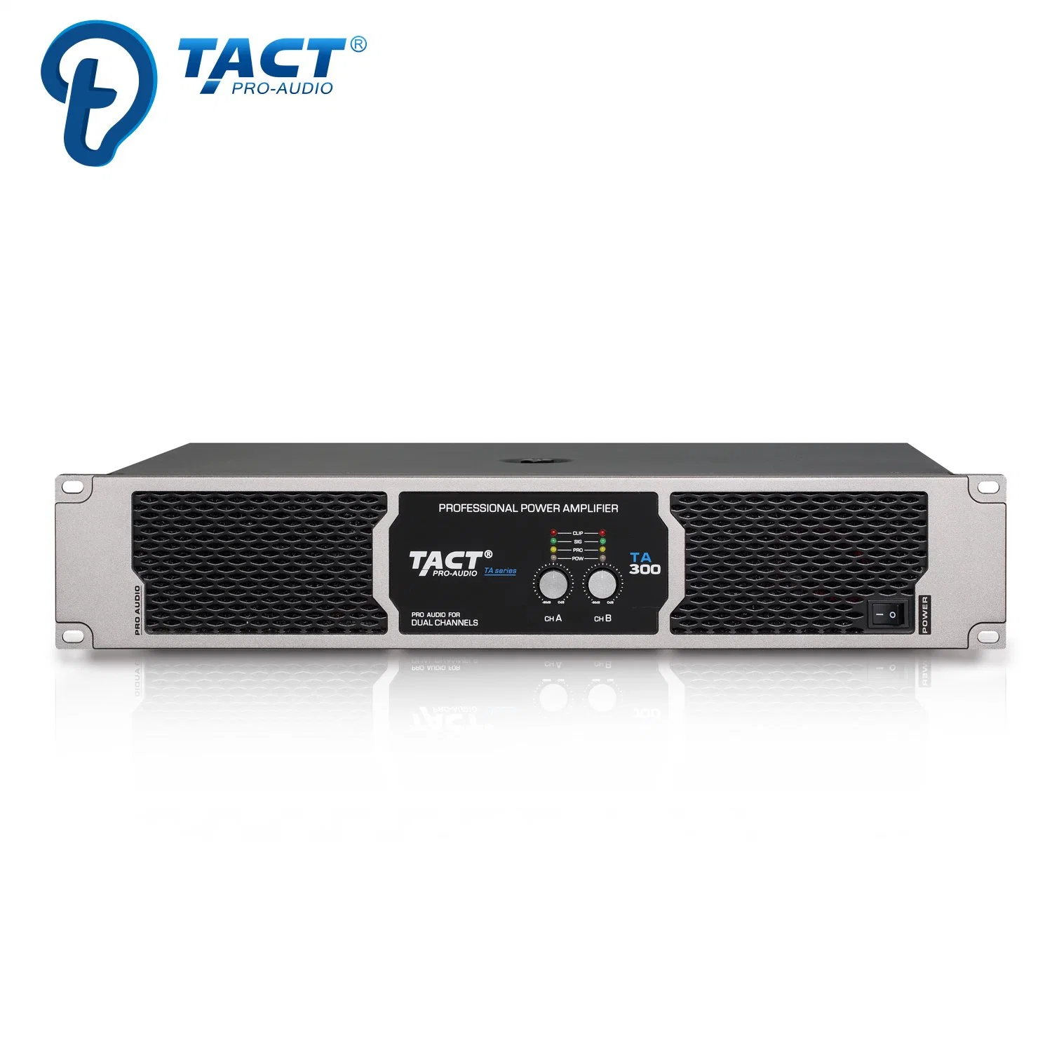 Tact 2*300W amplificador de potencia clase H profesional para entretenimiento KTV