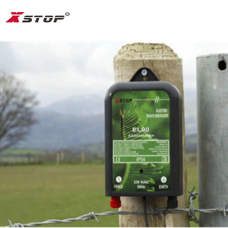 230V Mains Electric Fence Charger AC Powered Energizer Fencing Output 0.6 Joules 10km IP54