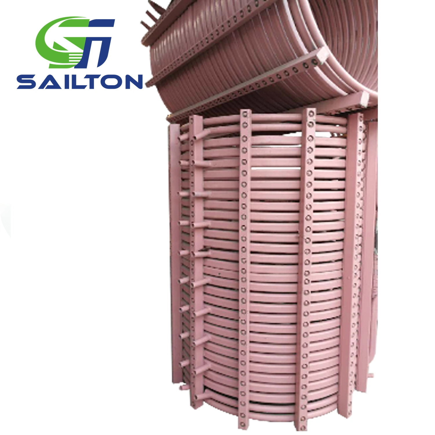 750kw 50Hz Induction Furnace Aluminum Copper Tube Shell Coil